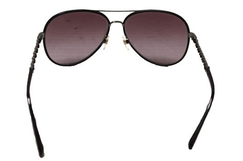 chanel sunglasses l2942238|CHANEL Sunglasses: Pilot Sunglasses, metal & calfskin — .